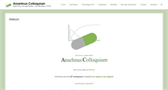 Desktop Screenshot of anselmuscolloquium.org