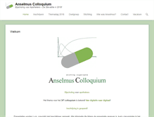 Tablet Screenshot of anselmuscolloquium.org